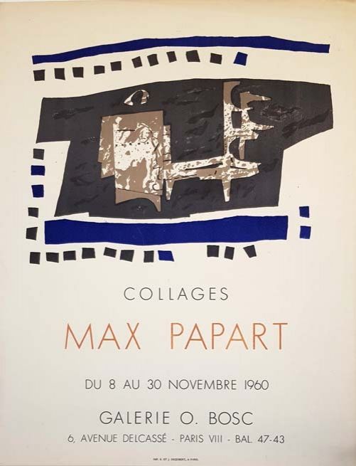 リトグラフ Papart - Collages Galerie O  Bosc