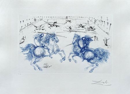 彫版 Dali - Combat de cavaliers
