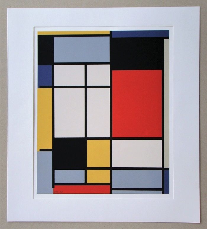 シルクスクリーン Mondrian - Compositie - 1921