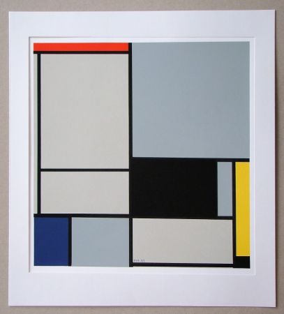 シルクスクリーン Mondrian - Compositie - 1921