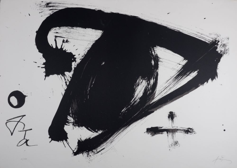 リトグラフ Tàpies - Composition