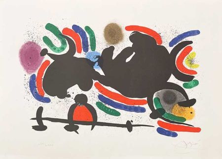 リトグラフ Miró - Composition