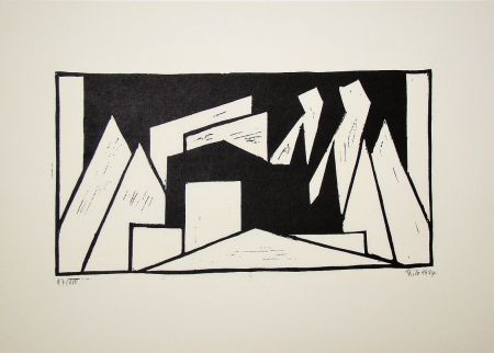 木版 Maatsch - Composition, 1924