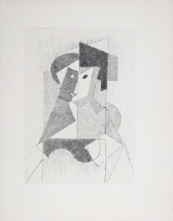 彫版 Metzinger - Composition, 1947