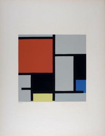 シルクスクリーン Mondrian - Composition, 1953.