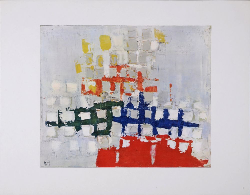 オフセット De Stael - Composition, 1960 - plate signed.