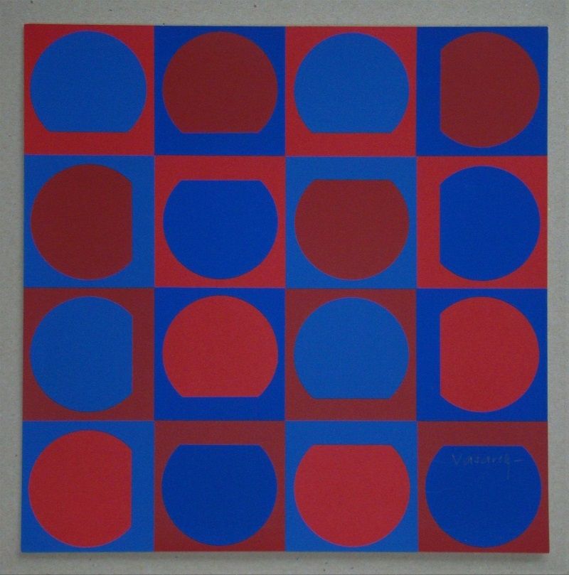 シルクスクリーン Vasarely - Composition, 1964