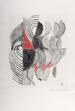 彫版 Delaunay - Composition, 1965 - Hand-signed