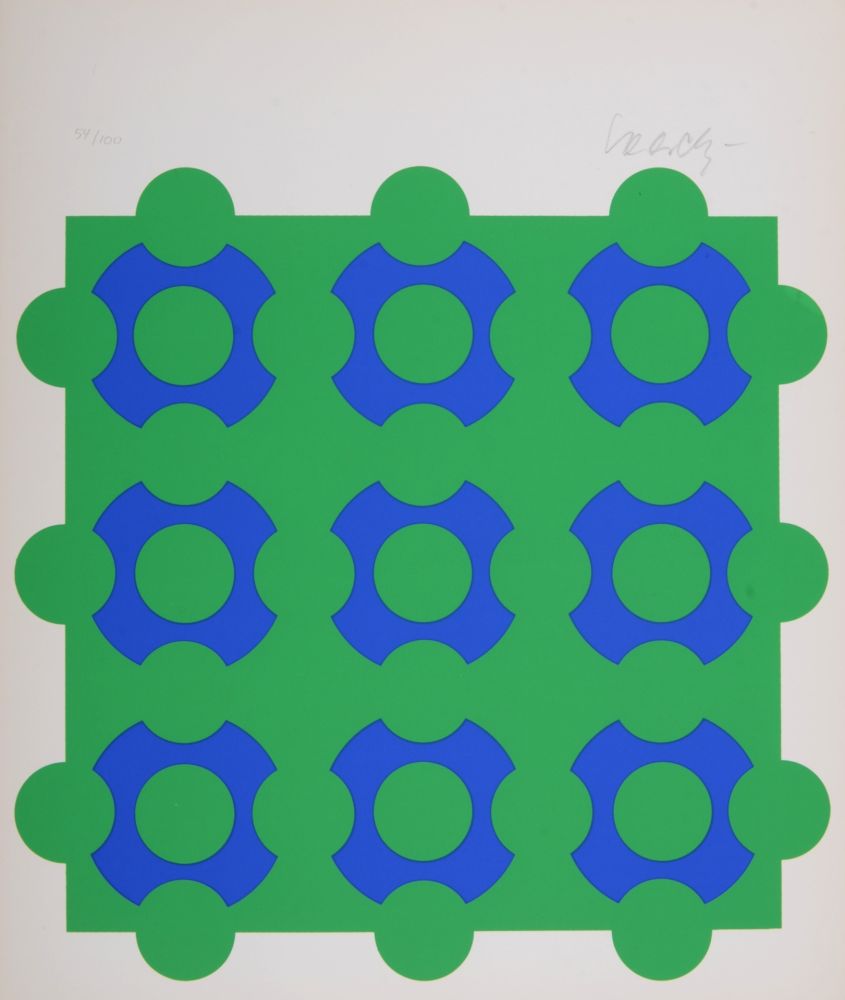 シルクスクリーン Vasarely - Composition, 1967 - Hand-signed