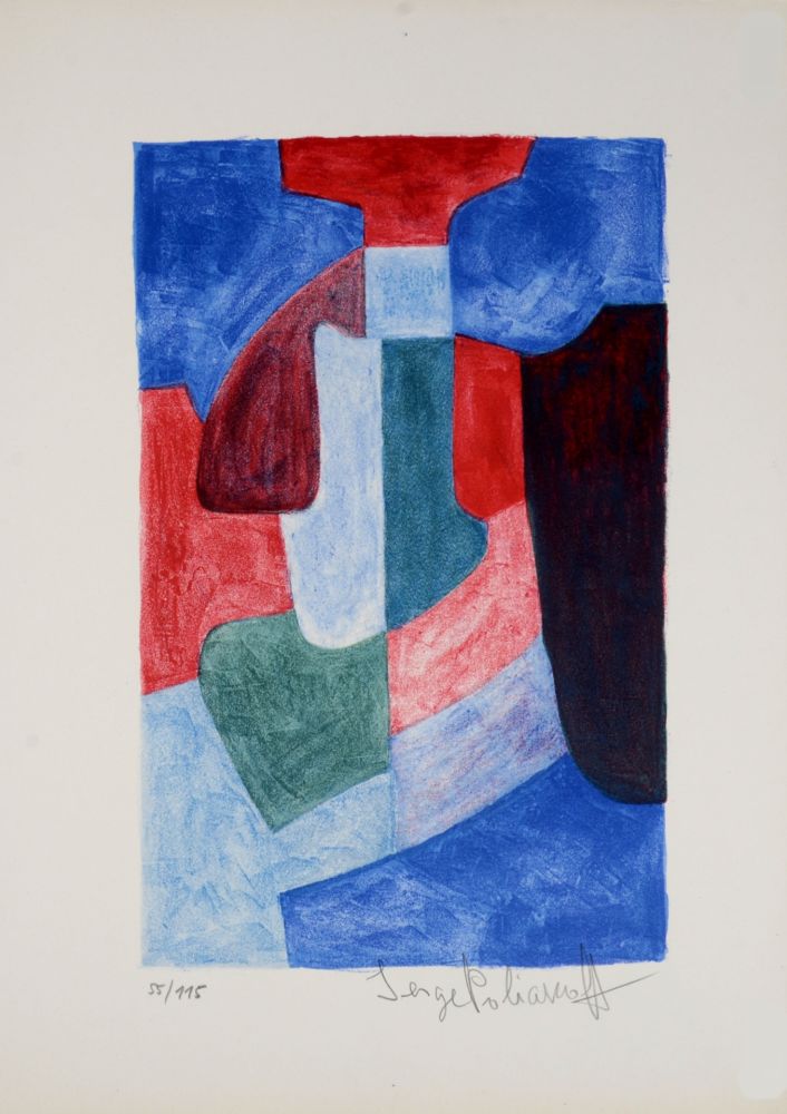 リトグラフ Poliakoff - Composition, 1969 - Hand-signed