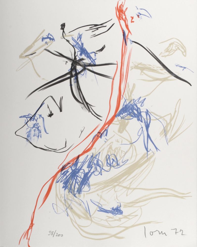 リトグラフ Jorn - Composition, 1972 - Hand-signed