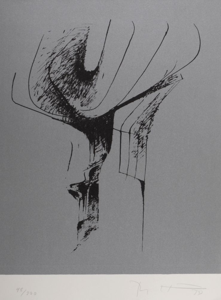 リトグラフ Heiliger - Composition, 1972 - Hand-signed