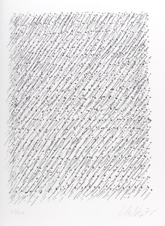 リトグラフ Uecker - Composition, 1979 - Hand-signed