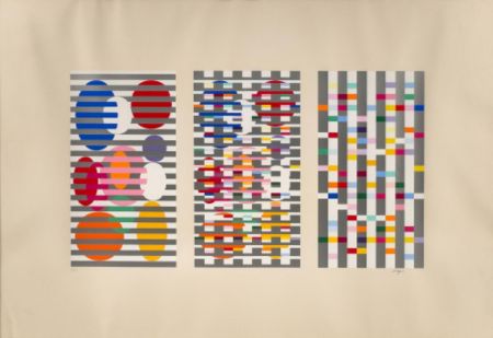 シルクスクリーン Agam - Composition 2