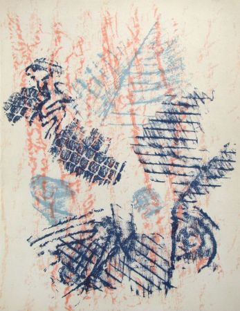 リトグラフ Ernst - Composition abstrait