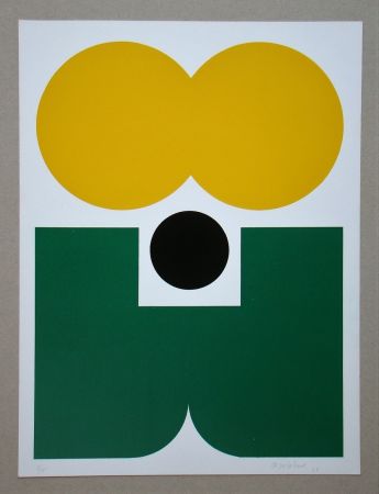 シルクスクリーン Delahaut - Composition abstrait, 1968