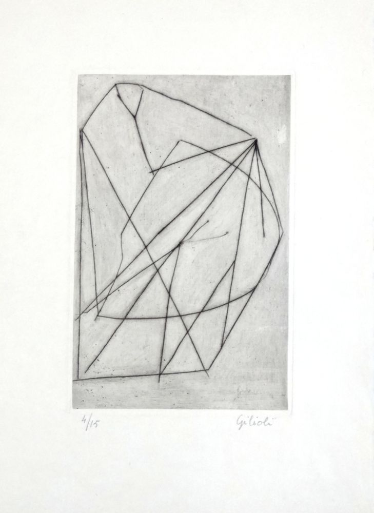 彫版 Gilioli - Composition abstraite