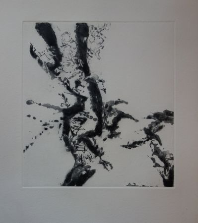 彫版 Zao - Composition abstraite