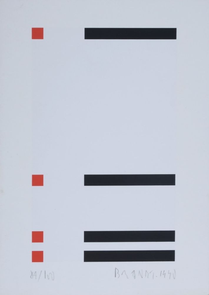 シルクスクリーン Brandt - Composition abstraite #1