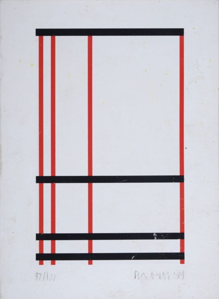シルクスクリーン Brandt - Composition abstraite #4 