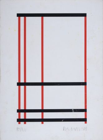 シルクスクリーン Brandt - Composition abstraite #4 
