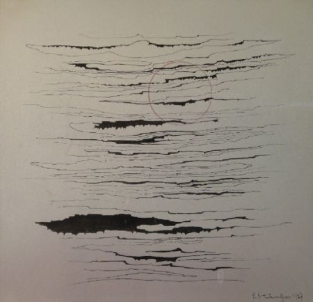 モノタイプ Tutundjian - Composition abstraite /Abstrakte Komposition