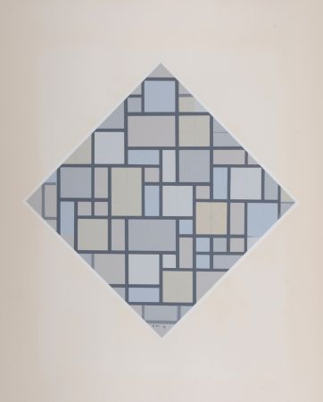 シルクスクリーン Mondrian - Composition avec plans de couleurs claires, 1919 (1957)