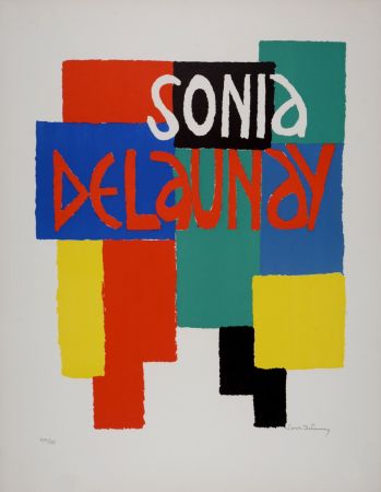 リトグラフ Delaunay - Composition, c. 1972 - Hand-signed