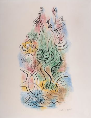 リトグラフ Masson - Composition, circa 1970 - Hand-signed