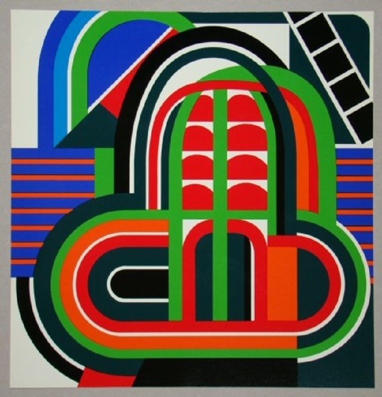 オフセット Dewasne - Composition constructif, 1971