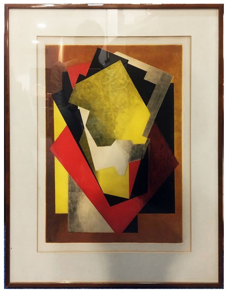 エッチングと　アクチアント Villon - Composition Cubiste (1927)