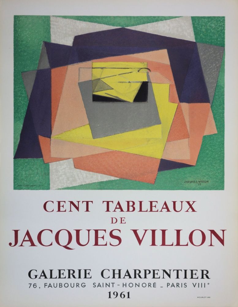 挿絵入り本 Villon - Composition cubiste abstraite