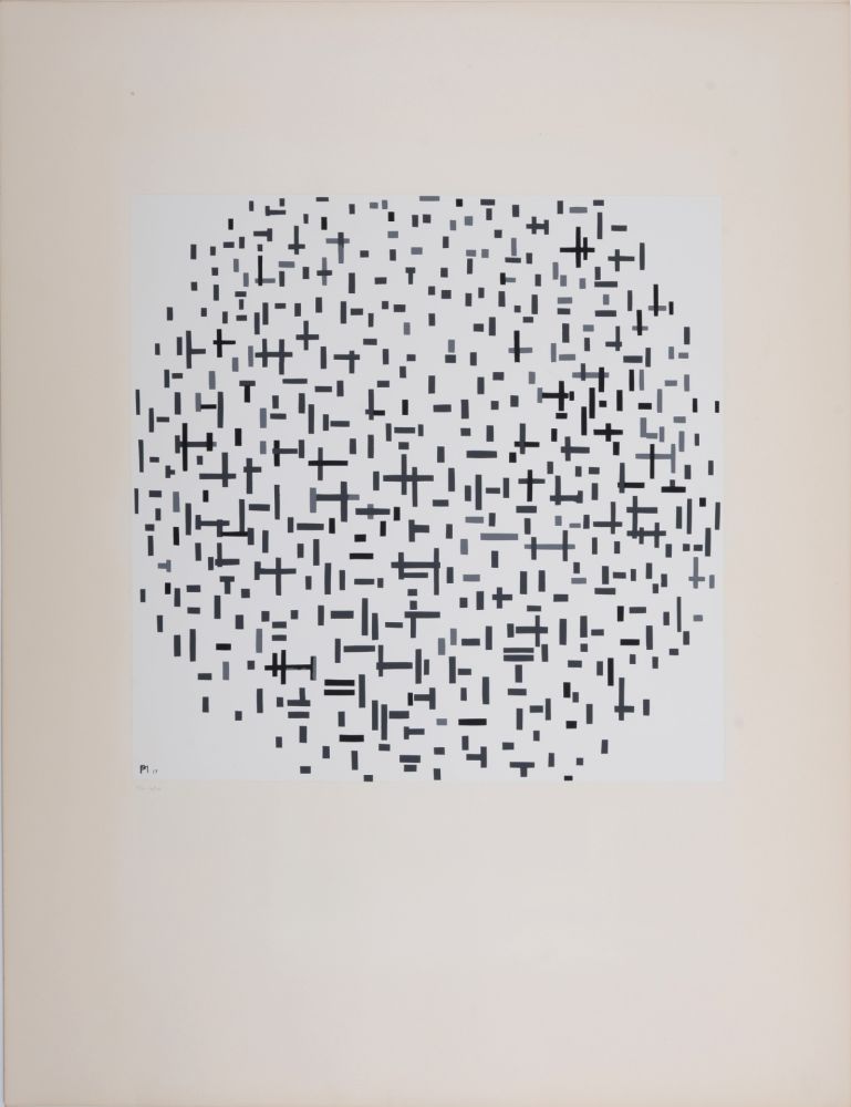 シルクスクリーン Mondrian - Composition de lignes, 1917 (1957)