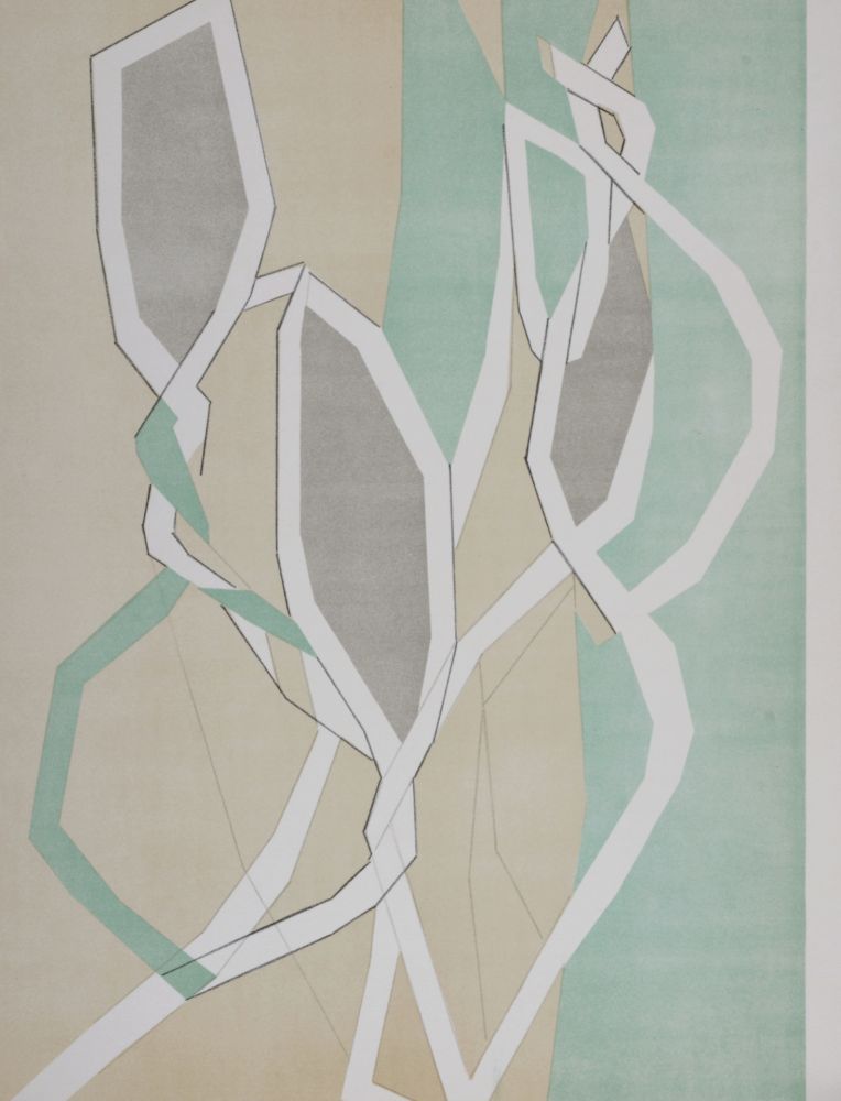 リトグラフ Beaudin - Composition en vert, 1962