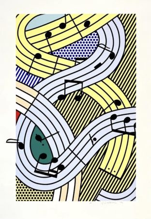 シルクスクリーン Lichtenstein - Composition III