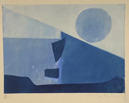 エッチングと　アクチアント Poliakoff - Composition in blue