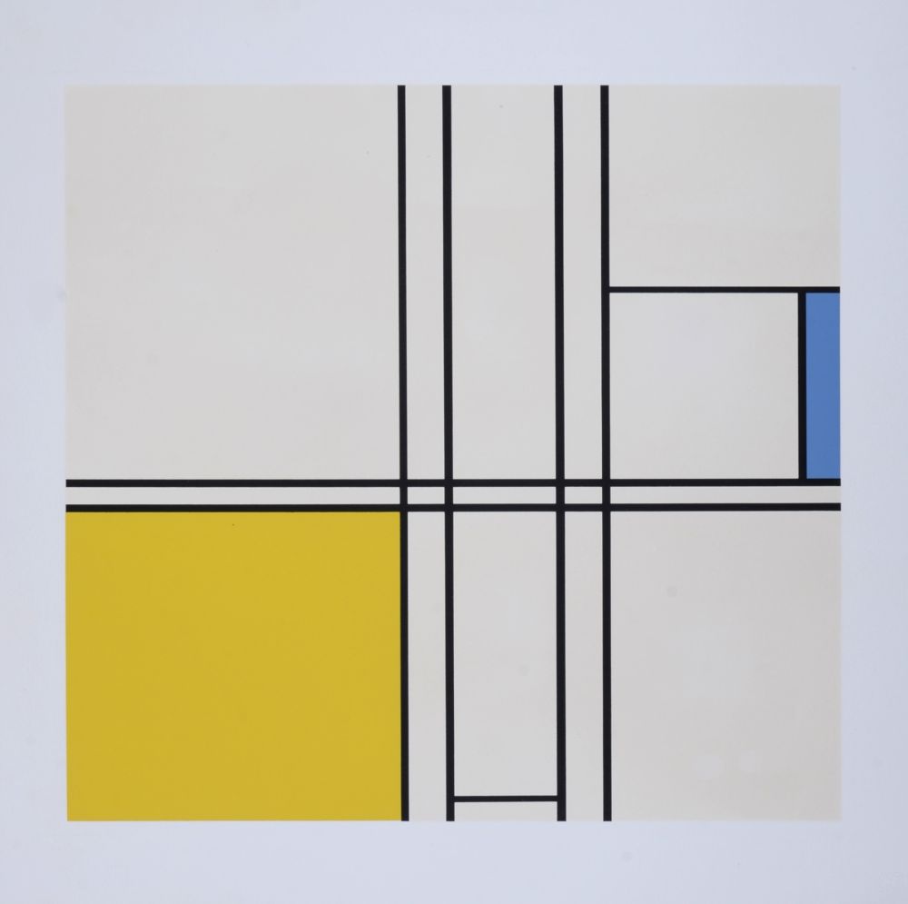 シルクスクリーン Mondrian - Composition in Blue and Yellow, 1967