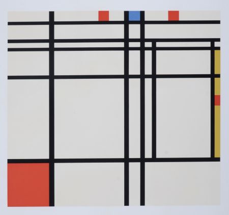 シルクスクリーン Mondrian - Composition in Red, Yellow and Blue, 1967