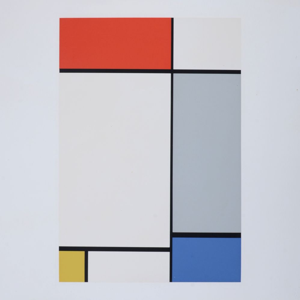 シルクスクリーン Mondrian - Composition in Red, Yellow, Blue and Gray, 1967