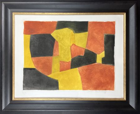 エッチングと　アクチアント Poliakoff - Composition noire, jaune et brune 