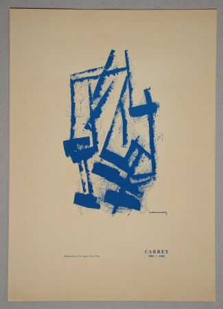 リトグラフ Carrey - Composition pour Galerie Ariel