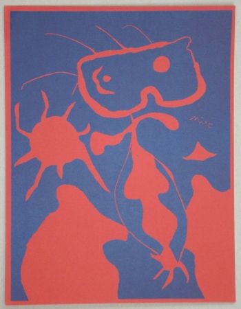 リノリウム彫版 Miró - Composition pour XXe Siècle
