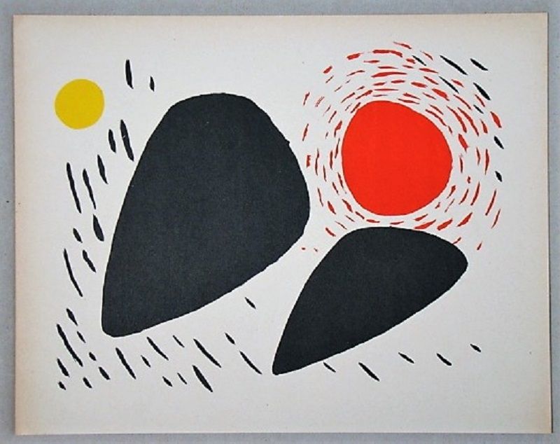 リトグラフ Calder - Composition pour XXe Siècle