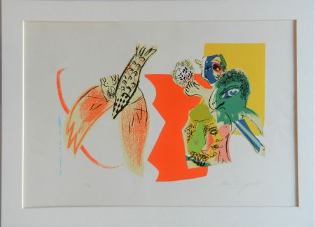 リトグラフ Chagall - Composition pour XXe Siècle