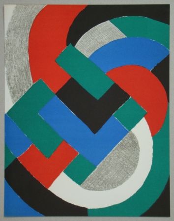 リトグラフ Delaunay - Composition pour XXe Siècle, 1969