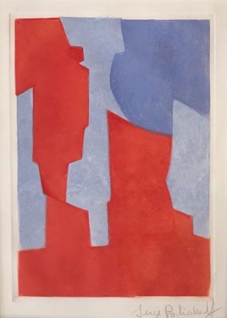 エッチングと　アクチアント Poliakoff - Composition rouge et bleue N° XX 