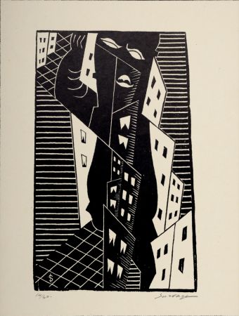 木版 Survage - Composition surréaliste 14/60 (E), c. 1930s