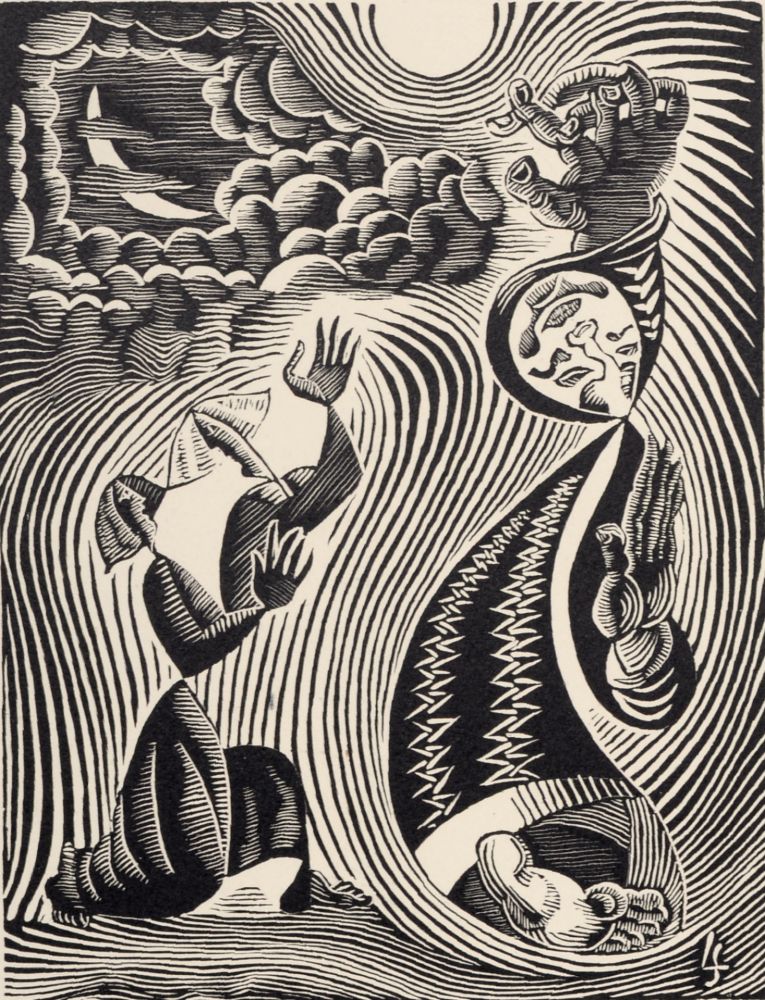 木版 Survage - Composition surréaliste XXIX, 1940
