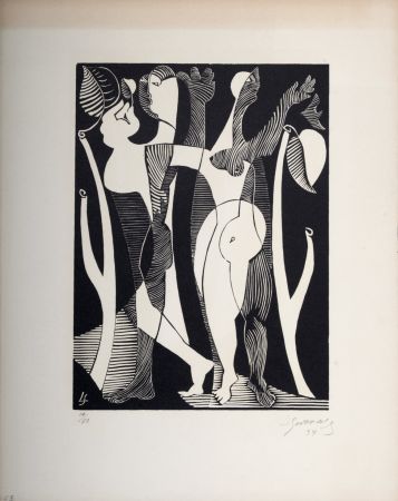 木版 Survage - Composition surréaliste XXVII,1934