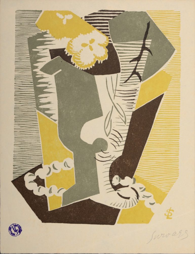 木版 Survage - Composition surréaliste XXXIX, 1926